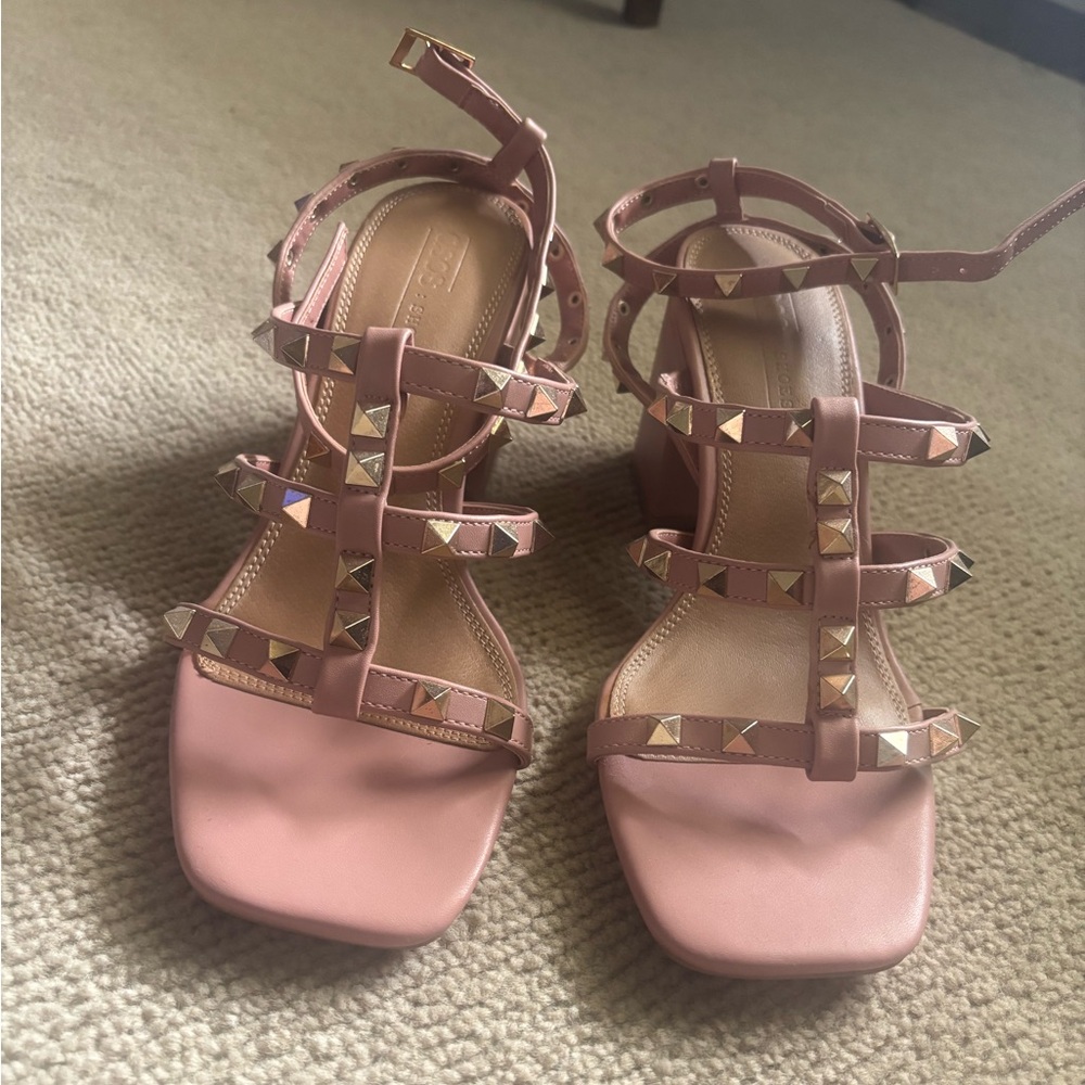 ASOS Pink Studded Heels